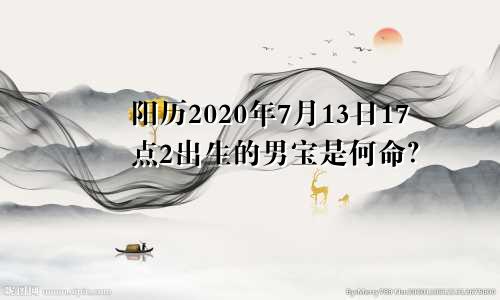 阳历2020年7月13日17点2出生的男宝是何命？