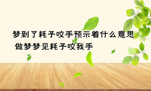 梦到了耗子咬手预示着什么意思 做梦梦见耗子咬我手