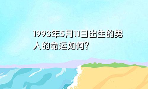 1993年5月11日出生的男人的命运如何？