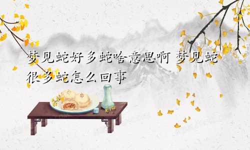 梦见蛇好多蛇啥意思啊 梦见蛇很多蛇怎么回事