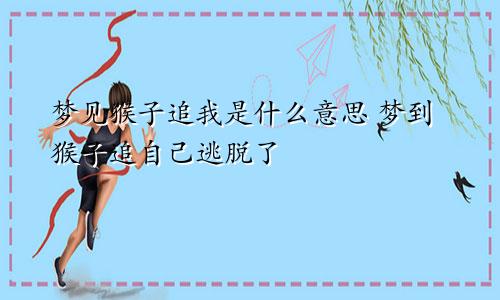 梦见猴子追我是什么意思 梦到猴子追自己逃脱了